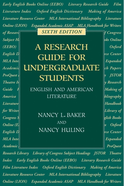 A Research Guide for Undergraduate Students (6th edition) Cover